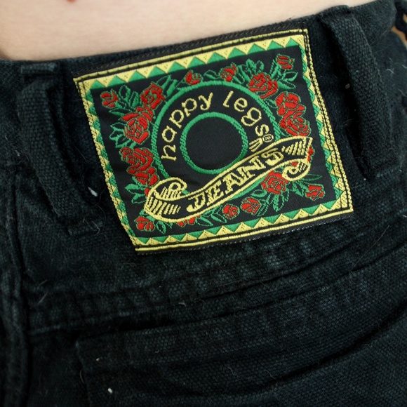 Happy Leg, Black jean, high waisted shorts, size 23 - Picture 3 of 3
